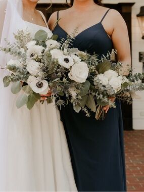 Azazie Blue Spaghetti-Strap Maxi Dress